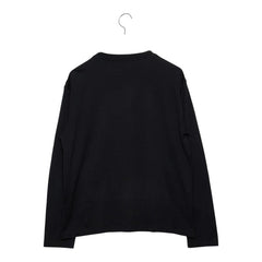 ベルルッティ 長袖Tシャツ カットソー ロンT 胸ポケット サイズM ブラック コットン レザー メンズ Berluti 【中古】