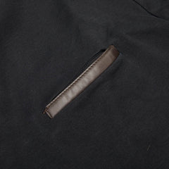 ベルルッティ 長袖Tシャツ カットソー ロンT 胸ポケット サイズM ブラック コットン レザー メンズ Berluti 【中古】