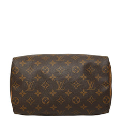 ルイ ヴィトン モノグラム スピーディ25 ハンドバッグ M41528 ブラウン PVC レザー レディース LOUIS VUITTON 【中古】