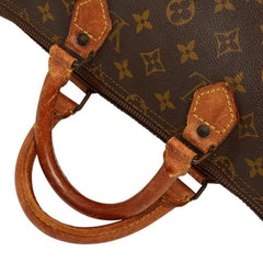 ルイ ヴィトン モノグラム スピーディ35 ボストンバッグ ハンドバッグ M41107 ブラウン PVC レザー レディース LOUIS VUITTON 【中古】