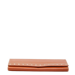 サンローラン ヴィンテージ Yライン 長財布 ブラウン レザー レディース SAINT LAURENT 【中古】