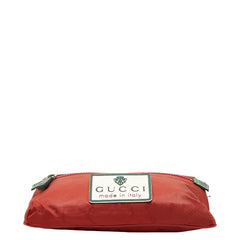 グッチ ロゴ ボディバッグ ウエストバッグ ショルダーバッグ 189663 レッド グリーン ナイロン レディース GUCCI 【中古】