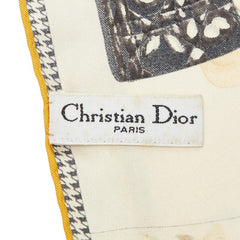 ディオール ロゴ カナージュ レディディオール バッグ プリント スカーフ ベージュ マルチカラー シルク レディース Dior 【中古】