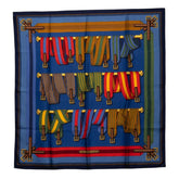 エルメス カレ90 Les Sangles サングル スカーフ シルク レディース HERMES 【中古】