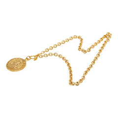 シャネル ココマーク ラウンド ネックレス ゴールド メッキ レディース CHANEL 【中古】