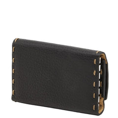 フェンディ セレリア ステッチ 6連 キーケース 8AP016 ブラック レザー レディース FENDI 【中古】
