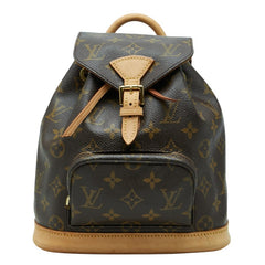 ルイ ヴィトン モノグラム ミニ モンスリ リュック バックパック M51137 ブラウン PVC レザー レディース LOUIS VUITTON 【中古】