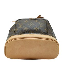 ルイ ヴィトン モノグラム ミニ モンスリ リュック バックパック M51137 ブラウン PVC レザー レディース LOUIS VUITTON 【中古】