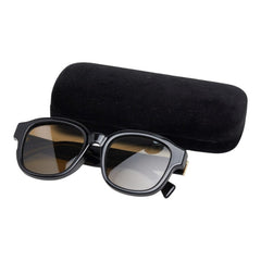 グッチ アジアンフィット UVカット 紫外線カット サングラス GG1140SK ブラック プラスチック メンズ GUCCI 【中古】