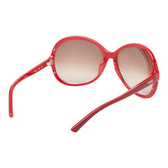 フェンディ ズッカ サングラス FS5099 レッド プラスチック レディース FENDI 【中古】