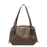 ルイ ヴィトン ダミエ ベレムMM ショルダーバッグ N51174 ブラウン PVC レザー レディース LOUIS VUITTON 【中古】