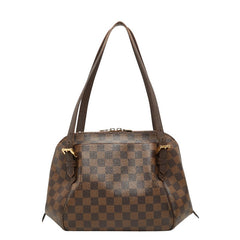 ルイ ヴィトン ダミエ ベレムMM ショルダーバッグ N51174 ブラウン PVC レザー レディース LOUIS VUITTON 【中古】