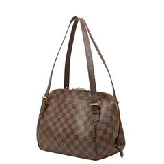 ルイ ヴィトン ダミエ ベレムMM ショルダーバッグ N51174 ブラウン PVC レザー レディース LOUIS VUITTON 【中古】
