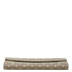 ルイ ヴィトン モノグラム ミニラン ポルトフォイユ サラ 長財布 M95665 グレー キャンバス レザー レディース LOUIS VUITTON 【中古】