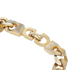 ディオール チェーン ブレスレット ゴールド メッキ レディース Dior 【中古】