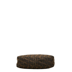 フェンディ ズッカ ワンショルダーバッグ ブラウン ブラック キャンバス レザー レディース FENDI 【中古】