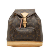 ルイ ヴィトン モノグラム モンスリMM リュック バックパック M51136 ブラウン PVC レザー レディース LOUIS VUITTON 【中古】