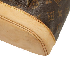 ルイ ヴィトン モノグラム モンスリMM リュック バックパック M51136 ブラウン PVC レザー レディース LOUIS VUITTON 【中古】