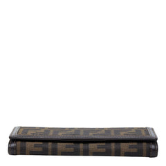 フェンディ ズッカ 長財布 2309 30851 088 ブラウン キャンバス レザー レディース FENDI 【中古】
