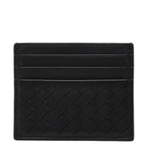 ボッテガヴェネタ イントレチャート ピッコロ カードケース ブラック レザー レディース BOTTEGAVENETA 【中古】