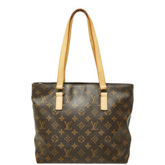 ルイ ヴィトン モノグラム カバ ピアノ トートバッグ ショルダーバッグ M51148 ブラウン PVC レザー レディース LOUIS VUITTON 【中古】