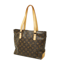 ルイ ヴィトン モノグラム カバ ピアノ トートバッグ ショルダーバッグ M51148 ブラウン PVC レザー レディース LOUIS VUITTON 【中古】