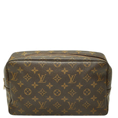 ルイ ヴィトン モノグラム トゥルーストワレット28 セカンドバッグ M47522 ブラウン PVC レザー レディース LOUIS VUITTON 【中古】