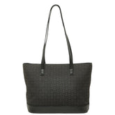 セリーヌ Cマカダム トートバッグ 肩掛け ショルダーバッグ ブラック キャンバス レザー レディース CELINE 【中古】