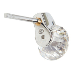 Pt900 プラチナ ダイヤモンド ダイヤ1.24ct スタッドピアス ピアス レディース 【中古】