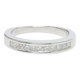 K14WG ホワイトゴールド ダイヤモンド ダイヤ0.65ct リング 指輪 レディース 9号 【中古】