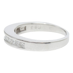 K14WG ホワイトゴールド ダイヤモンド ダイヤ0.65ct リング 指輪 レディース 9号 【中古】