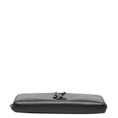 サンローラン YSLロゴ クロコ型押し 長財布 617415 ブラック レザー レディース SAINT LAURENT 【中古】