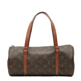 ルイ ヴィトン モノグラム パピヨン30(旧) ハンドバッグ M51365 ブラウン PVC レザー レディース LOUIS VUITTON 【中古】