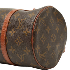 ルイ ヴィトン モノグラム パピヨン30(旧) ハンドバッグ M51365 ブラウン PVC レザー レディース LOUIS VUITTON 【中古】