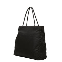 プラダ 三角ロゴプレート トートバッグ B8927 ブラック ナイロン レディース PRADA 【中古】