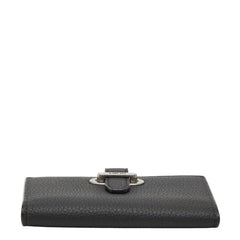 ディオール ノルマンディ カードケース ブラック レザー レディース Dior 【中古】