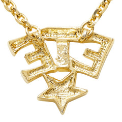 サンローラン スター 星 モチーフ ネックレス ゴールド メッキ ラインストーン レディース SAINT LAURENT 【中古】