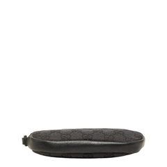 グッチ GGキャンバス ポーチ 小物入れ 0301555 ブラック キャンバス レザー レディース GUCCI 【中古】
