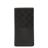 ルイ ヴィトン ダミエ アンフィニ ポルトフォイユ ブラザ 長財布 N63010 オニキス ブラック レザー メンズ LOUIS VUITTON 【中古】