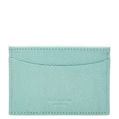 ティファニー 1837 ロゴ カードケース カード入れ 定期入れ ティファニーブルー レザー レディース TIFFANY&Co. 【中古】