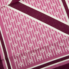 ディオール ヴィンテージ ロゴ スカーフ パープル系 ホワイト レディース Dior 【中古】