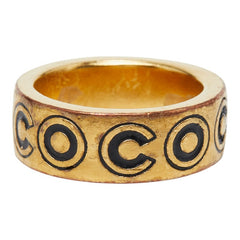 シャネル COCO リング 指輪 01A刻印 ゴールド メッキ レディース CHANEL 【中古】