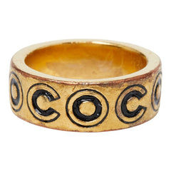 シャネル COCO リング 指輪 01A刻印 ゴールド メッキ レディース CHANEL 【中古】