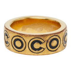 シャネル COCO リング 指輪 01A刻印 ゴールド メッキ レディース CHANEL 【中古】