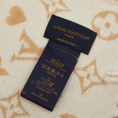 ルイ ヴィトン エシャルプ ゲーム オン マフラー M76900 ベージュ カシミヤ レディース LOUIS VUITTON 【中古】