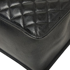 シャネル マトラッセ ココマーク チェーントートバッグ ショルダー ブラック シルバー金具 レザー レディース CHANEL 【中古】