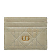 ディオール カロ フリージア カードケース S5130UWHC ベージュ レザー レディース Dior 【中古】