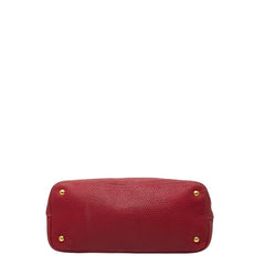 プラダ トートバッグ ショルダーバッグ 2WAY レッド レザー レディース PRADA 【中古】
