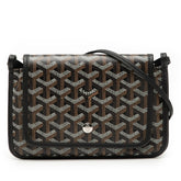 ゴヤール プリュメ ショルダーバッグ ポーチウォレット ブラック マルチカラー PVC レザー レディース GOYARD 【中古】