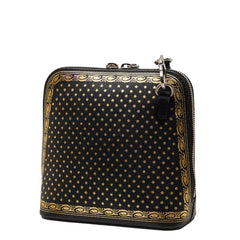 グッチ × SEGA GUCCY 斜め掛け ショルダーバッグ 511189 ブラック レザー レディース GUCCI 【中古】